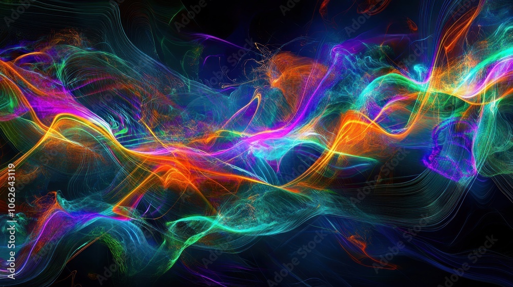 Fototapeta premium Abstract Colorful Waves