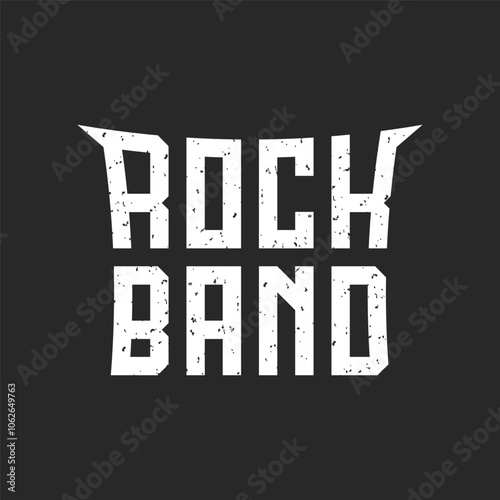Rock Band Creative Typography