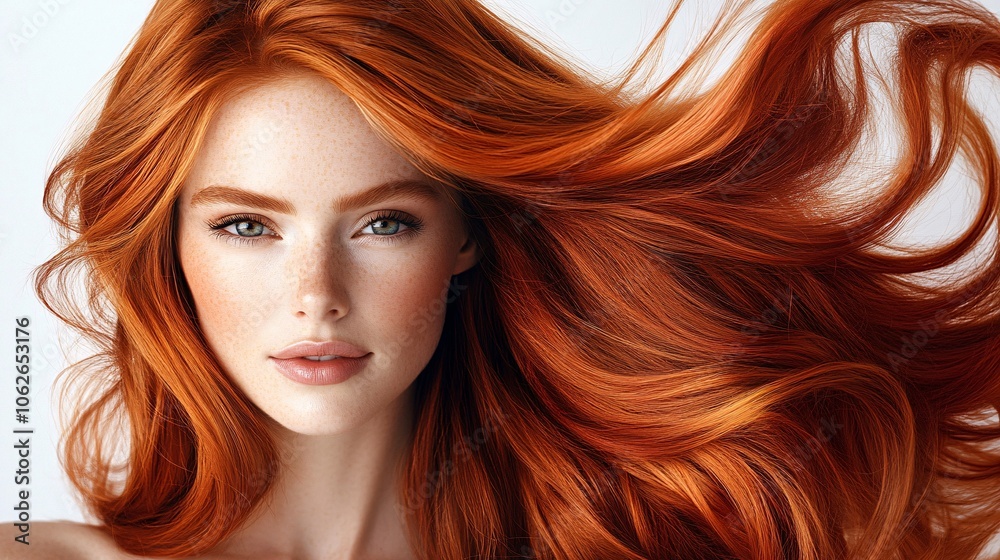 Vibrant High-End Hair Dye Packaging with Woman Model Vibrant High-End Hair Dye Packaging with Woman Model