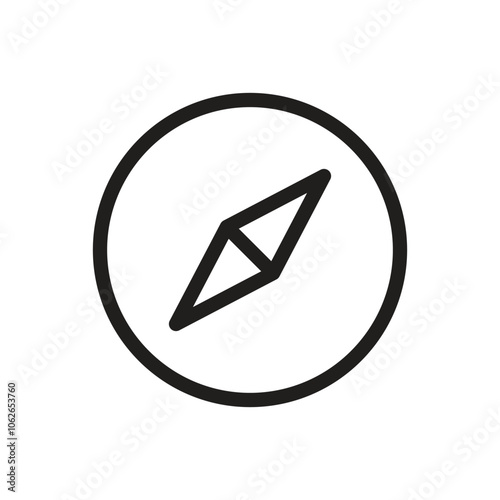 Compass Icon - Line