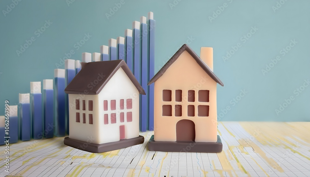 Real estate credit risk and mortgage risk in 3D rendering. Digital risk meter showing volatility. Real estate credit risk and mortgage risk in 3D rendering. Digital risk meter showing volatility.
