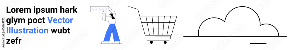Hand holding a credit card, shopping cart, and cloud outline. Ideal for e-commerce, online shopping, cloud storage, digital transactions, financial services, retail, and technology applications Hand holding a credit card, shopping cart, and cloud outline. Ideal for e-commerce, online shopping, cloud storage, digital transactions, financial services, retail, and technology applications