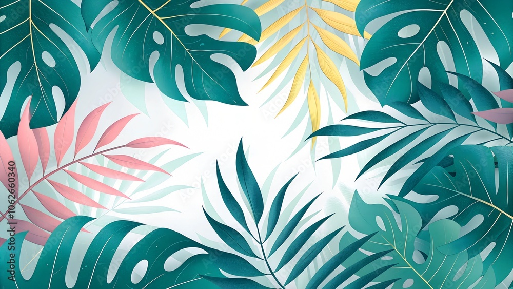 seamless pattern with leaves
