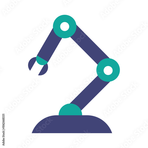 robotic arm technology icon