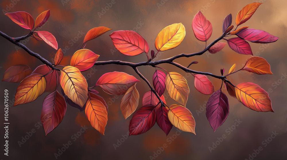 Vibrant Autumn Forest from Above Vibrant Autumn Forest from Above