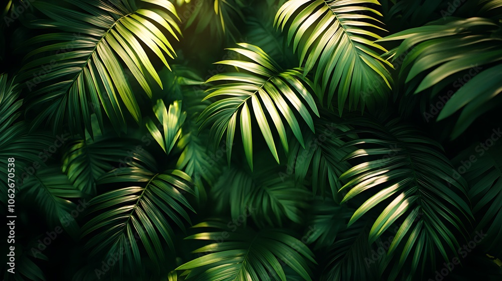 A seamless tropical palm leaf carpet pattern, with rich shades of green and dark shadows, capturing the dense foliage and layered effect, high texture detail, immersive and lively, A seamless tropical palm leaf carpet pattern, with rich shades of green and dark shadows, capturing the dense foliage and layered effect, high texture detail, immersive and lively,