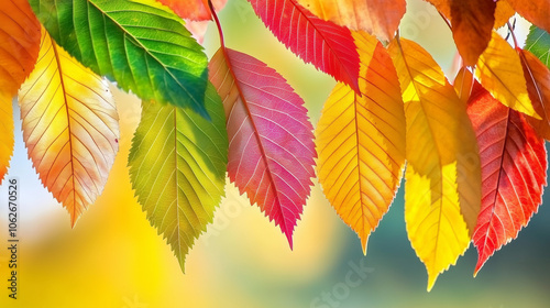 Vibrant Autumn Forest from Above