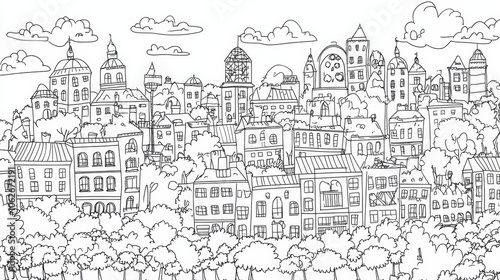 Wallpaper Mural Use bold, clear outlines to make coloring easy, with distinct objects and a mix of large and small sections to suit different ages and skill levels. Torontodigital.ca