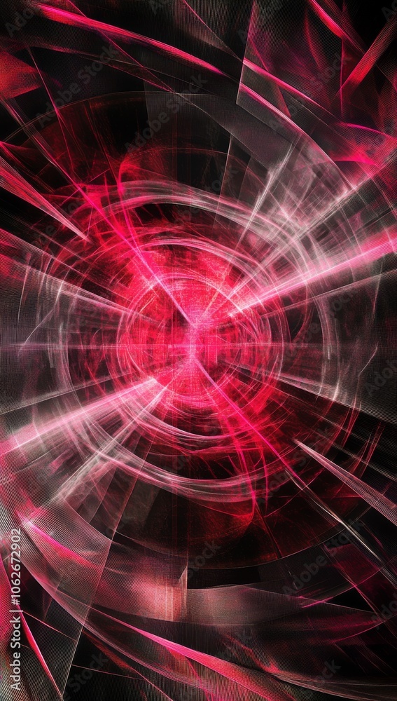 Abstract background of lines and glow, neon light effect, cyberpunk style, dark color palette, red, pink, and purple colors, black background. Abstract background of lines and glow, neon light effect, cyberpunk style, dark color palette, red, pink, and purple colors, black background.