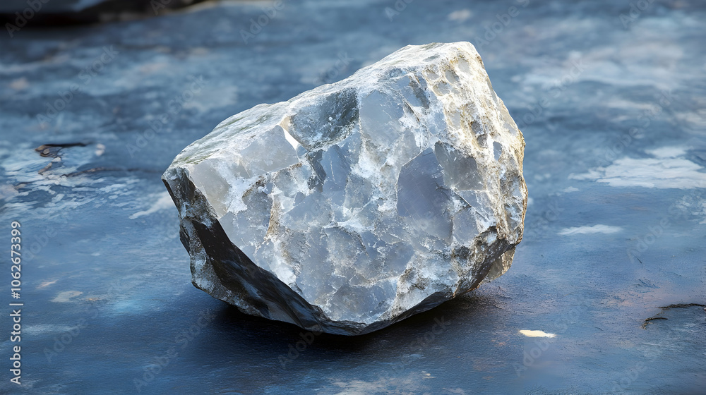 A raw, translucent quartz crystal with rugged edges, resting on a natural rock surface, exuding a serene and organic appearance.
A raw, translucent quartz crystal with rugged edges, resting on a natural rock surface, exuding a serene and organic appearance.