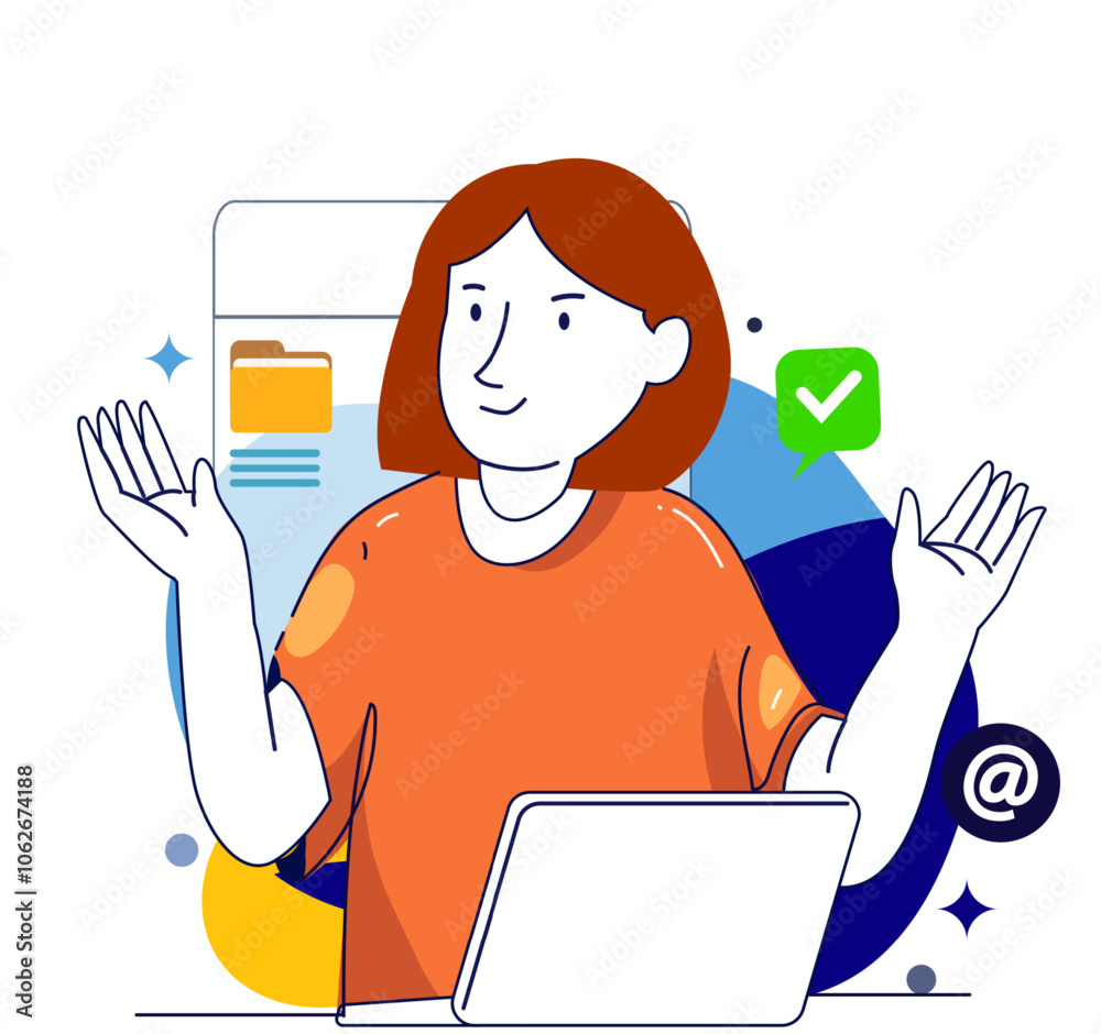 Digital marketing concept illustrations. Modern flat design illustration of Data Analysis