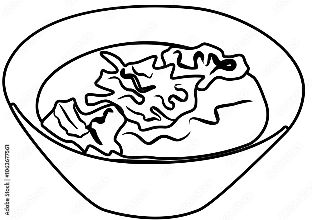 japanese food doodle element coloring page cartoon illustration japanese food doodle element coloring page cartoon illustration