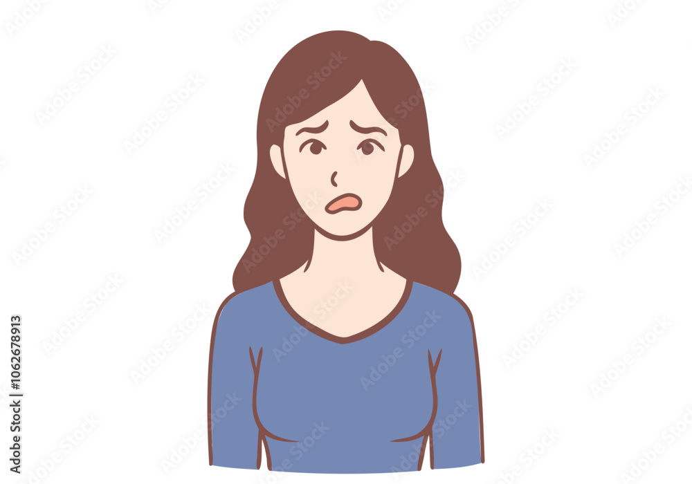 A woman is depressed and hopeless and wants to cry. Hand drawn style vector design illustrations.
A woman is depressed and hopeless and wants to cry. Hand drawn style vector design illustrations.