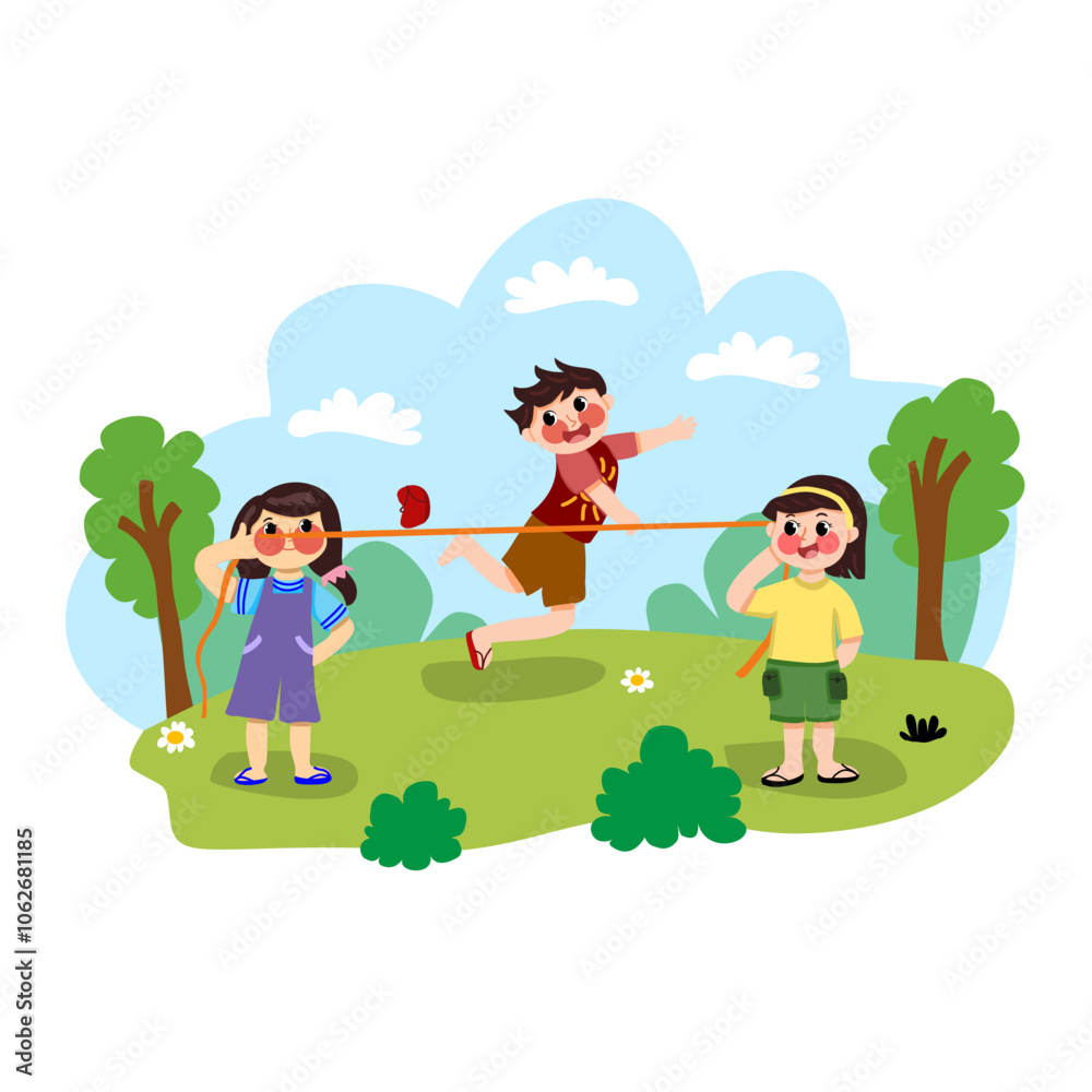 Fototapeta premium Playing Kids