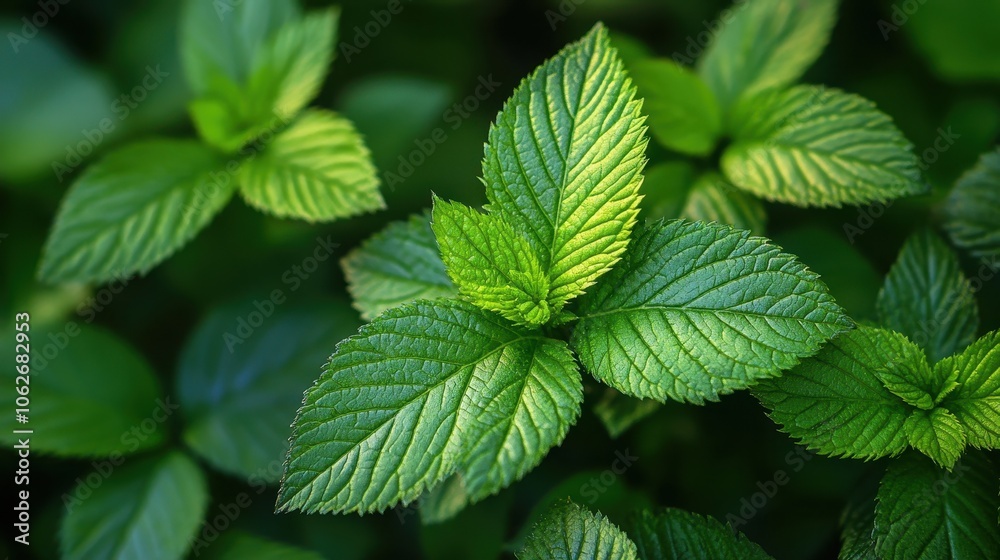 Lush Green Foliage - Close-Up of Fresh Leaves, Nature's Beauty Lush Green Foliage - Close-Up of Fresh Leaves, Nature's Beauty