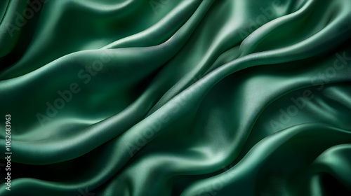 Abstract Green Fabric Texture Background