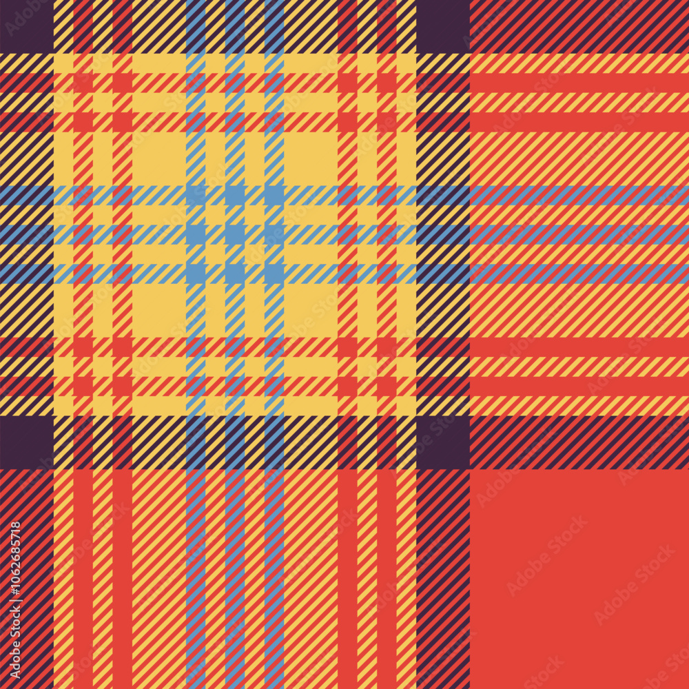 Red Plaid Seamless Pattern Design Template Red Plaid Seamless Pattern Design Template