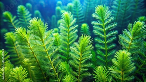 Aquatic plant with feather-like foliage photo