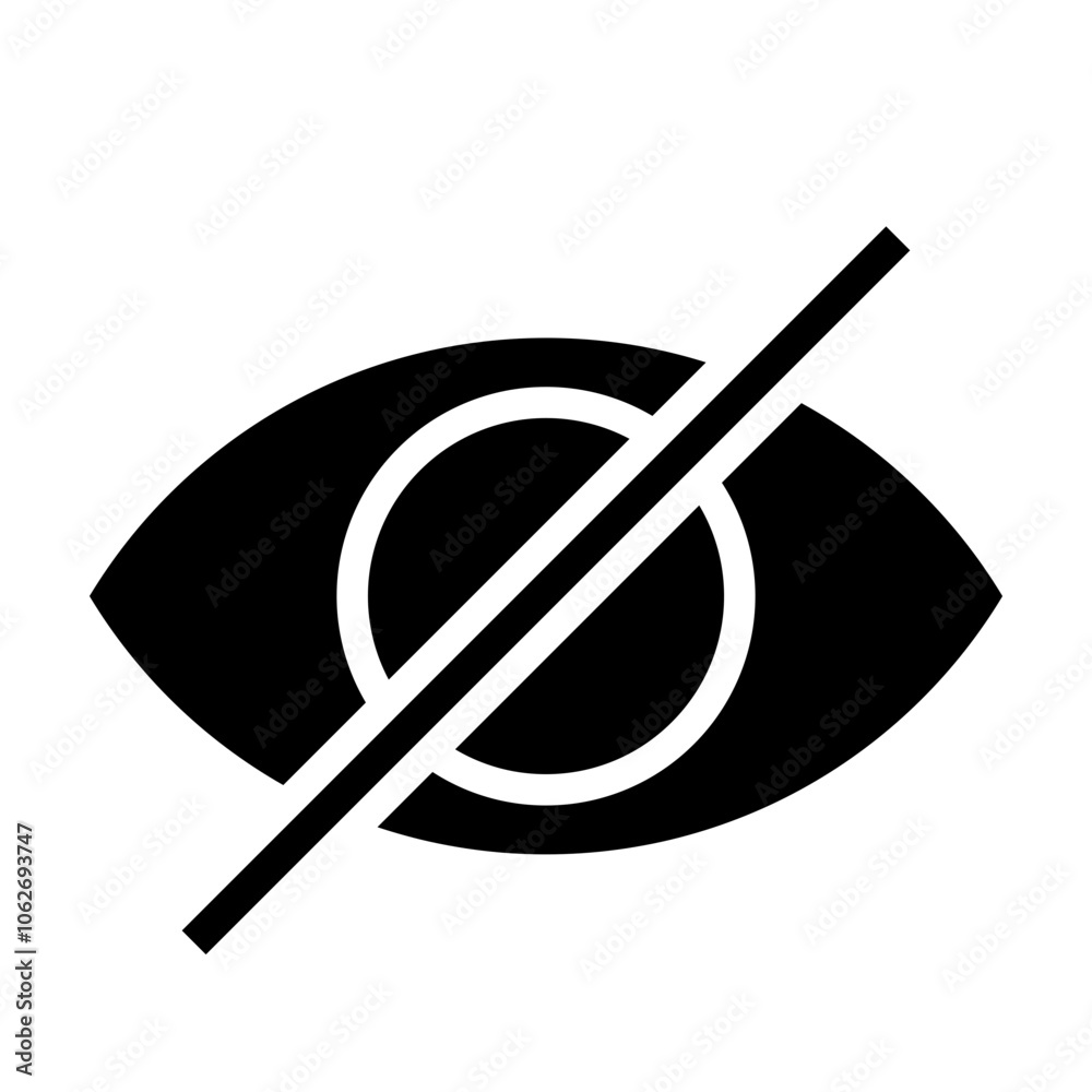 Invisible icon, Hide And show icon Invisible icon, Hide And show icon