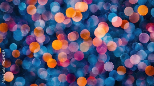 colorful bokeh circles without background, can be used for frames, borders, textures, background elements, clip art