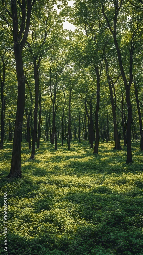 a seamless pattern unfolds with a tranquil forest scene showcasing a dense canopy of lush green trees creating a serene atmosphere of natures beauty and peacefulness a seamless pattern unfolds with a tranquil forest scene showcasing a dense canopy of lush green trees creating a serene atmosphere of natures beauty and peacefulness