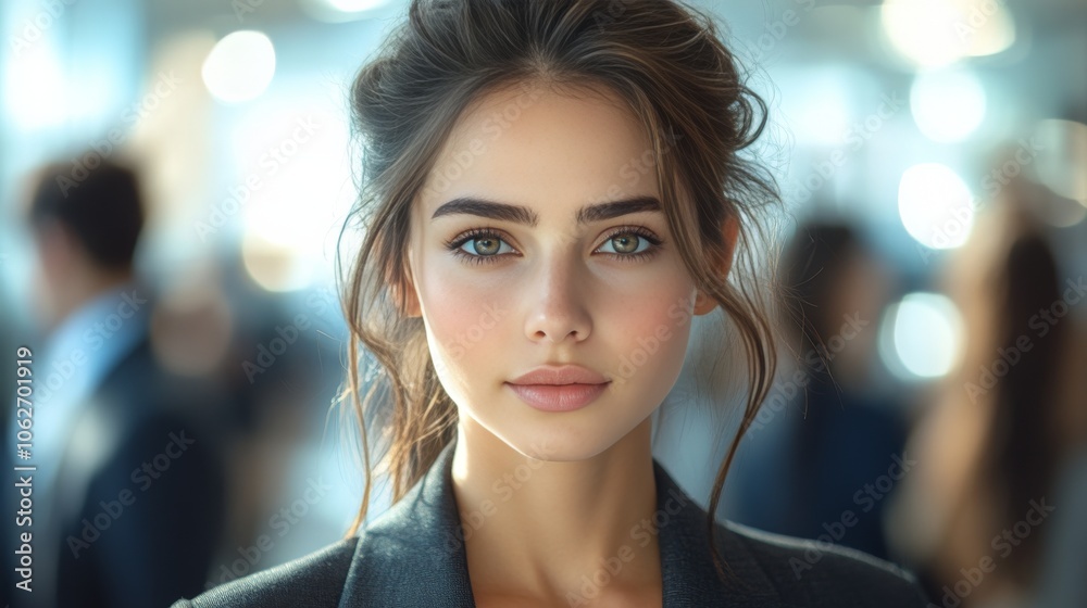 Confident Businesswoman in Smart Blazer Portrait Confident Businesswoman in Smart Blazer Portrait