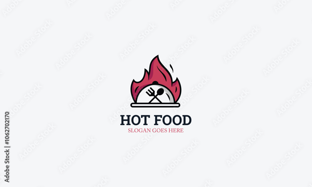 Hot foodlogo design vector template Hot foodlogo design vector template
