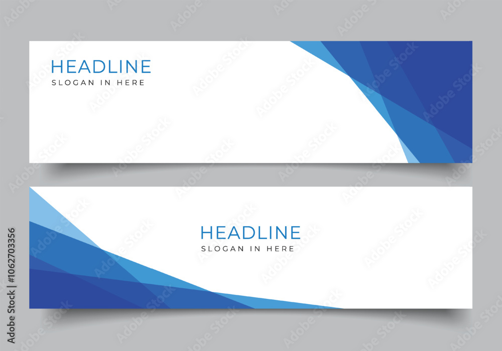 Abstract modern blue triangle gradient banner design decoration.presentation or business template design background Abstract modern blue triangle gradient banner design decoration.presentation or business template design background