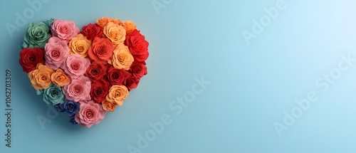 Stunning heart shaped bouquet of colorful roses and succulents in a variety of bright shades perfect for Valentine s Day anniversaries weddings or other romantic