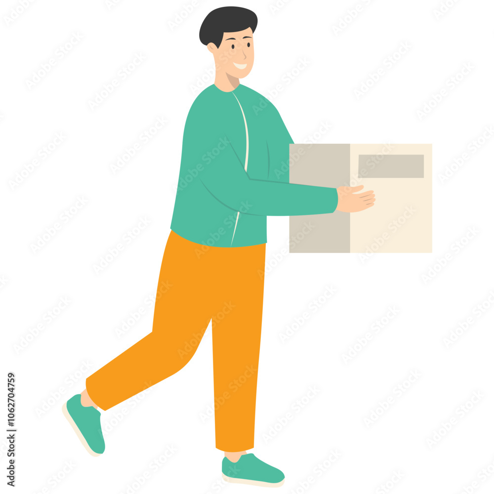 Human Volunteers Character. Help and Care People. Flat Vector Illustration. Human Volunteers Character. Help and Care People. Flat Vector Illustration.