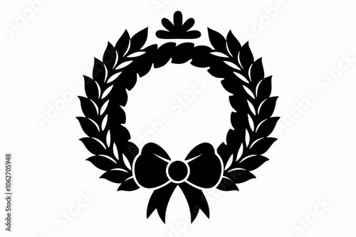 



Christmas wreath silhouette vector, wreath black icon design, christmas wreath frame or border vector silhouette 


