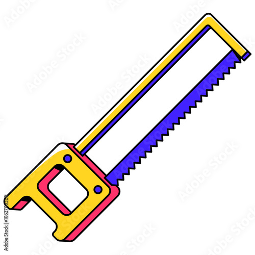 Handsaw Tool Illustration