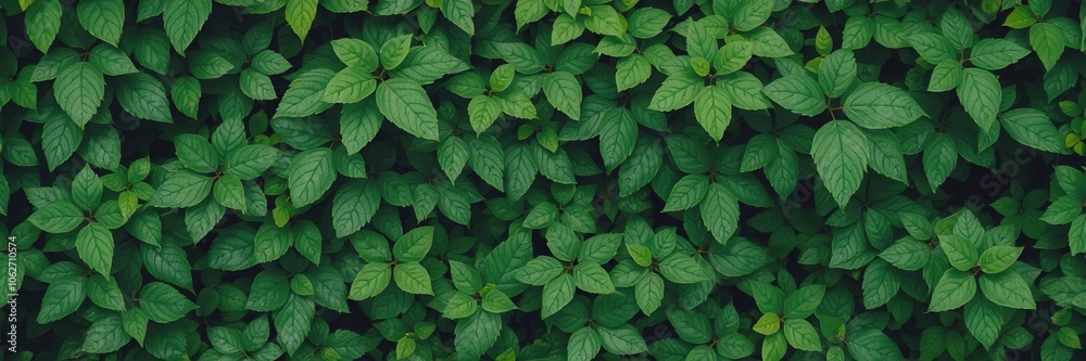 Dense and vibrant green foliage texture with leaves of various shapes and sizes, creating a lush and captivating natural pattern, organic, lush, garden Dense and vibrant green foliage texture with leaves of various shapes and sizes, creating a lush and captivating natural pattern, organic, lush, garden