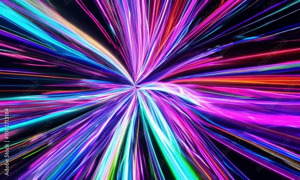 Abstract Neon Light Tunnel Abstract Neon Light Tunnel