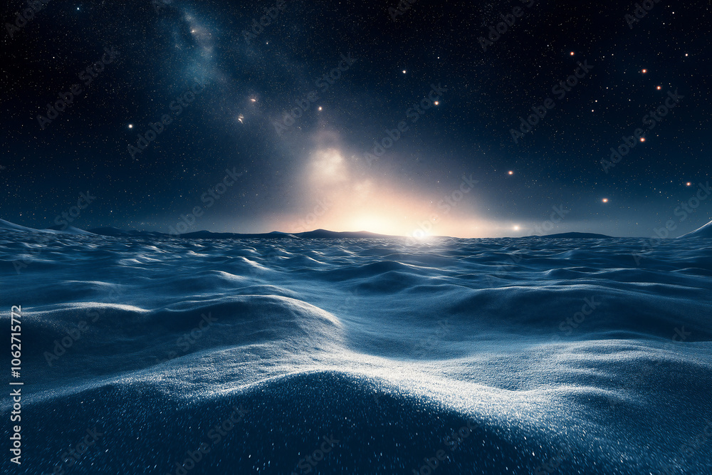 Starry Night Snow Dunes Starry Night Snow Dunes
