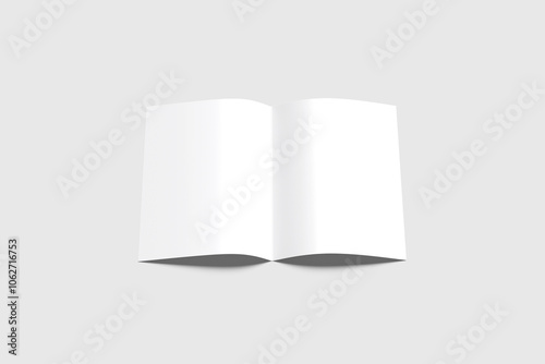 A4 Bifold Brochure Blank Background