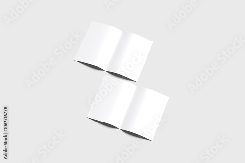 A4 Bifold Brochure Blank Background
