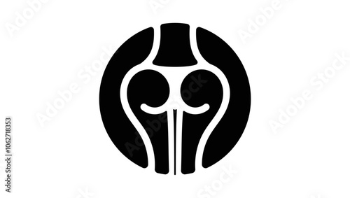 female beautiful body, black isolated silhouettes