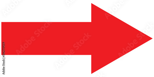 Free Download Long Red Arrow, Pointer for Indicating Direction. - GFXLoad