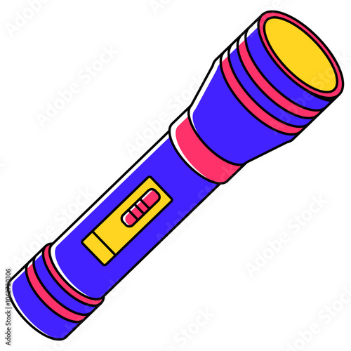 Torch Flashlight Illustration