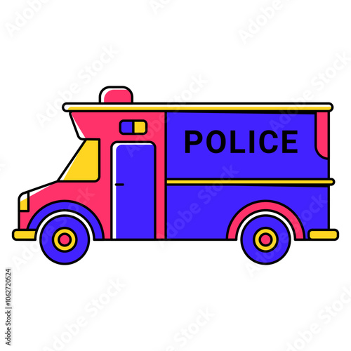 Swat Truck Illustration