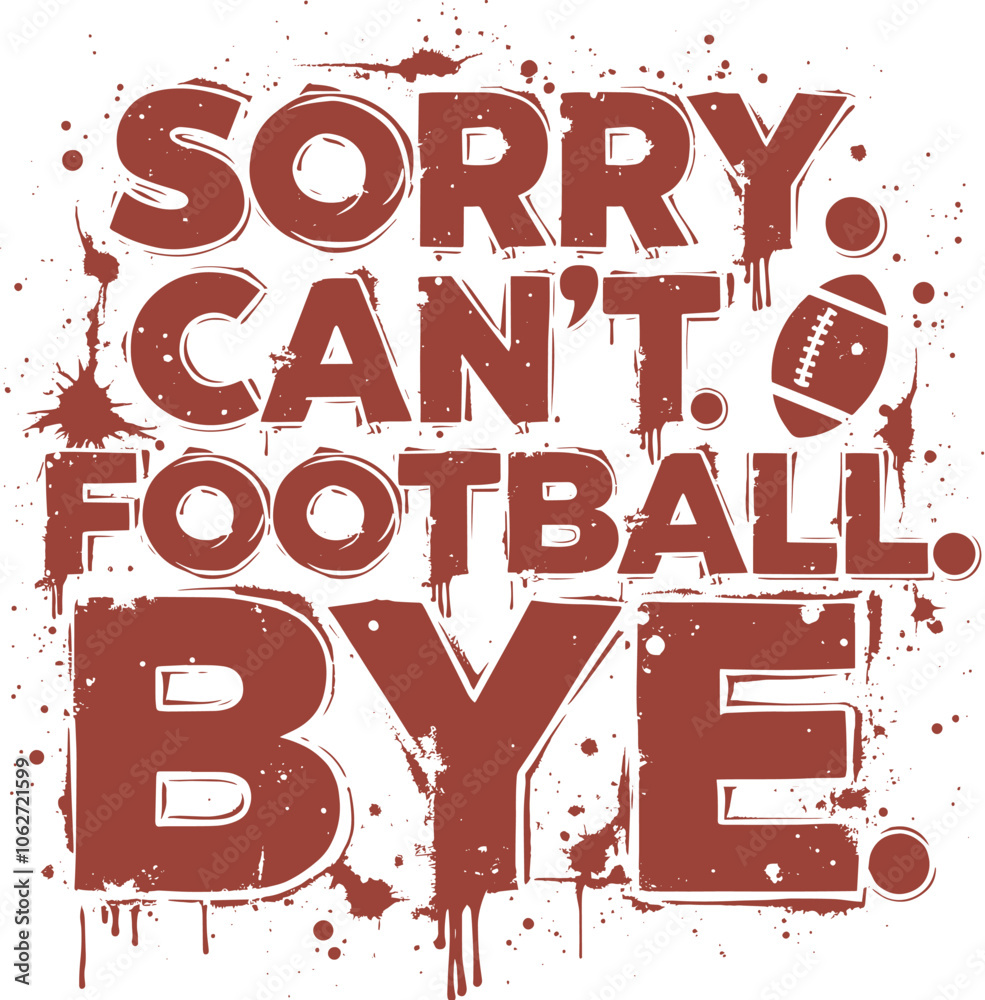 Fototapeta premium Typography Vector Graphic Football SVG T-shirt Design