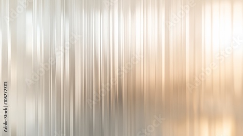 Delicate, translucent glass with gentle reeded patterns, evoking simplicity and sophistication.
