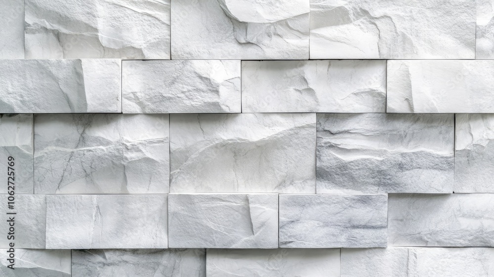 Textured White Stone Wall Background Design