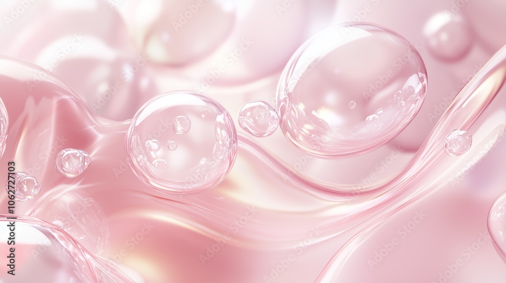 Collagen-rich oil spheres gliding on a pastel canvas, embodying pure skincare luxury. Collagen-rich oil spheres gliding on a pastel canvas, embodying pure skincare luxury.