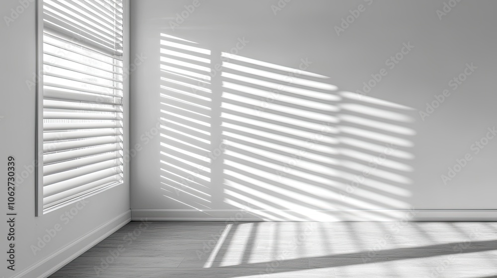 Light and Shadow Play in Minimalist Room Light and Shadow Play in Minimalist Room