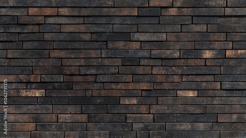 Dark Textured Wall of Rectangular Stones Dark Textured Wall of Rectangular Stones