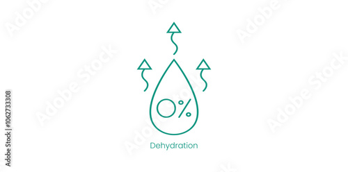 Dehydration Vector Icon for Food Preservation Technique