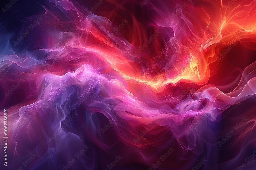 A vibrant abstract composition of swirling colors and light, evoking energy and motion. A vibrant abstract composition of swirling colors and light, evoking energy and motion.