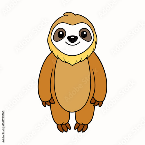 Funny Sloth cartoon art